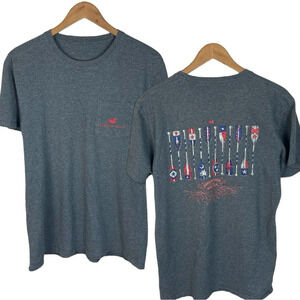 TS422 Men’s Southern Marsh Preppy Brand Crew Pocket T Shirt M